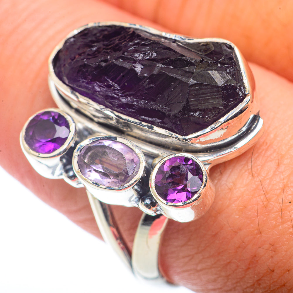 Amethyst Rings handcrafted by Anasilvercos - RING72539