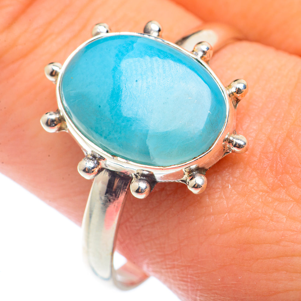 Larimar Rings handcrafted by Anasilvercos - RING72558