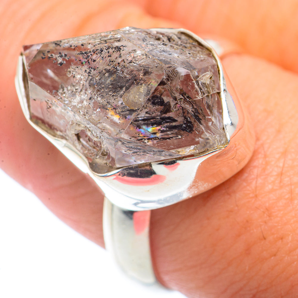 Herkimer Diamond Rings handcrafted by Anasilvercos - RING72586