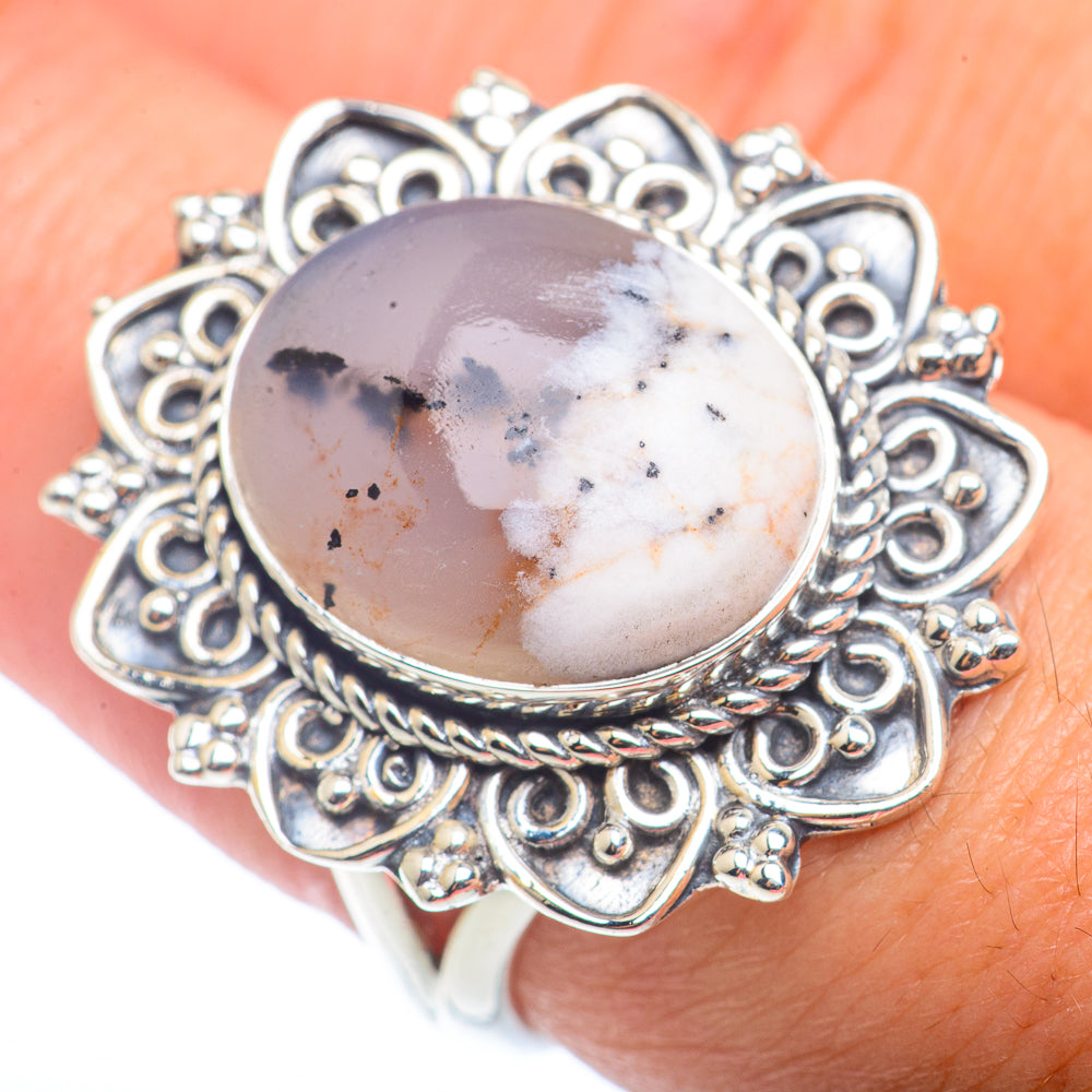 Dendritic Opal Rings handcrafted by Anasilvercos - RING72591