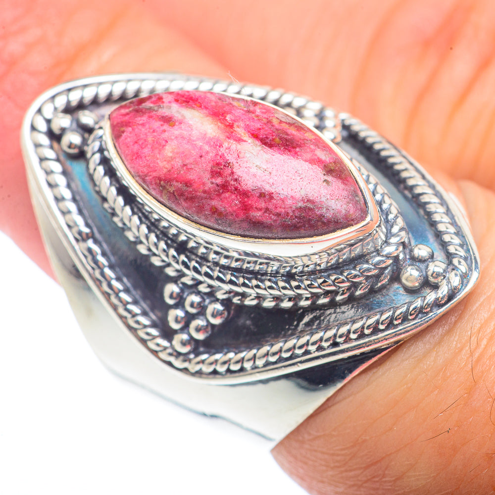 Thulite Rings handcrafted by Anasilvercos - RING72614