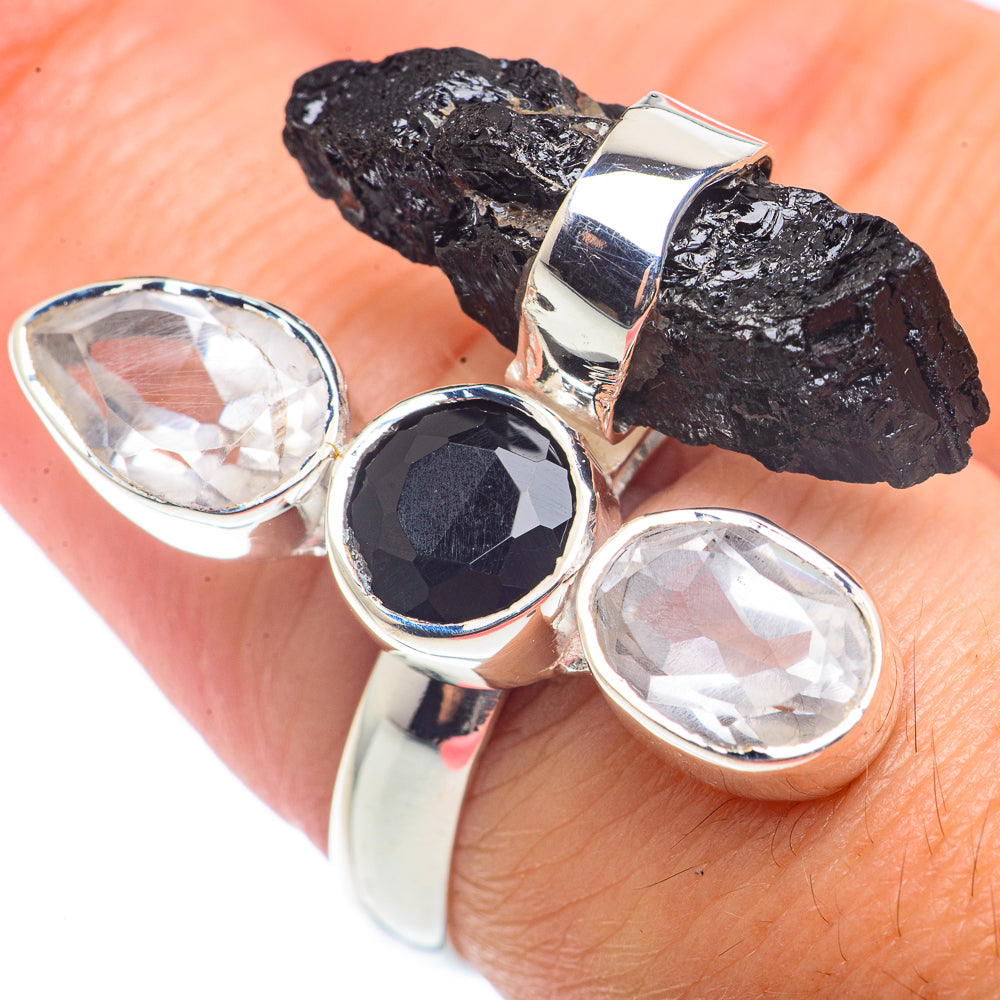 Black Tourmaline Rings handcrafted by Anasilvercos - RING72620