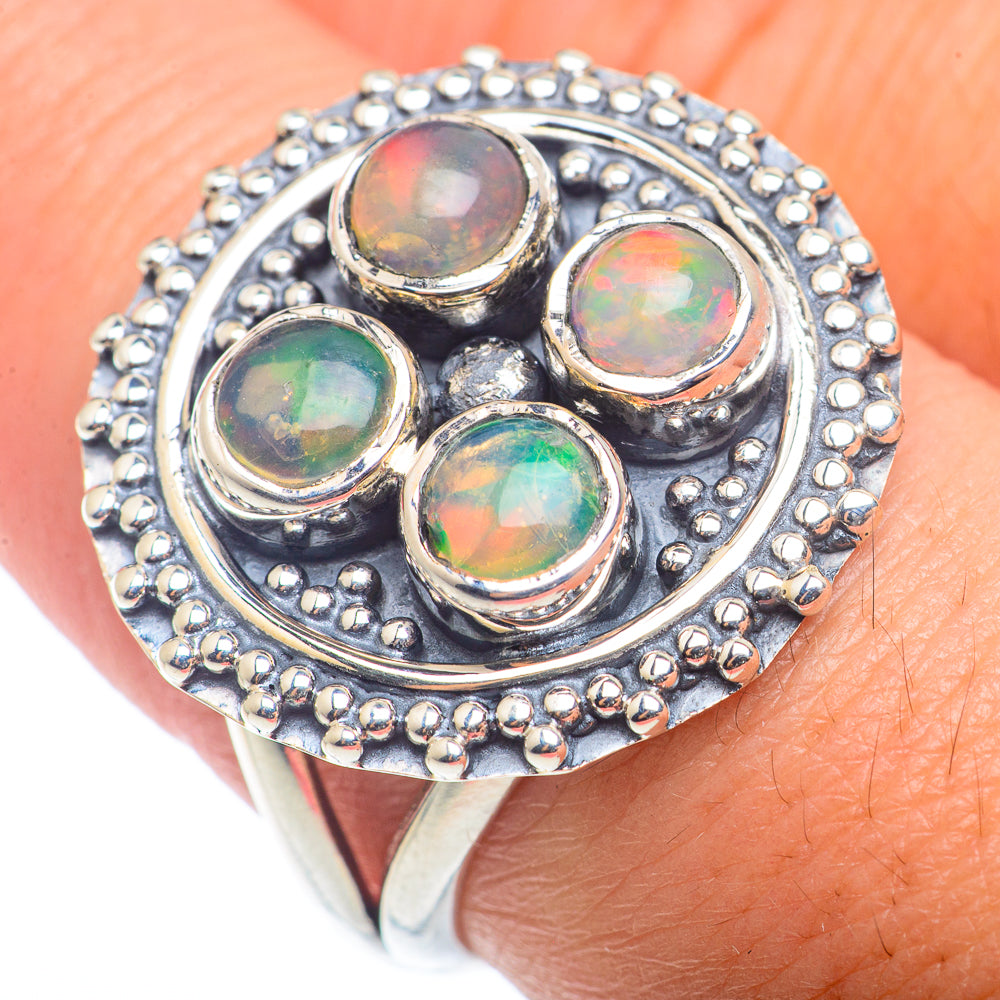 Ethiopian Opal Rings handcrafted by Anasilvercos - RING72633