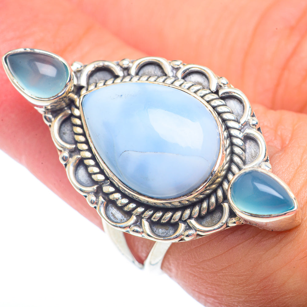 Larimar Rings handcrafted by Anasilvercos - RING72640