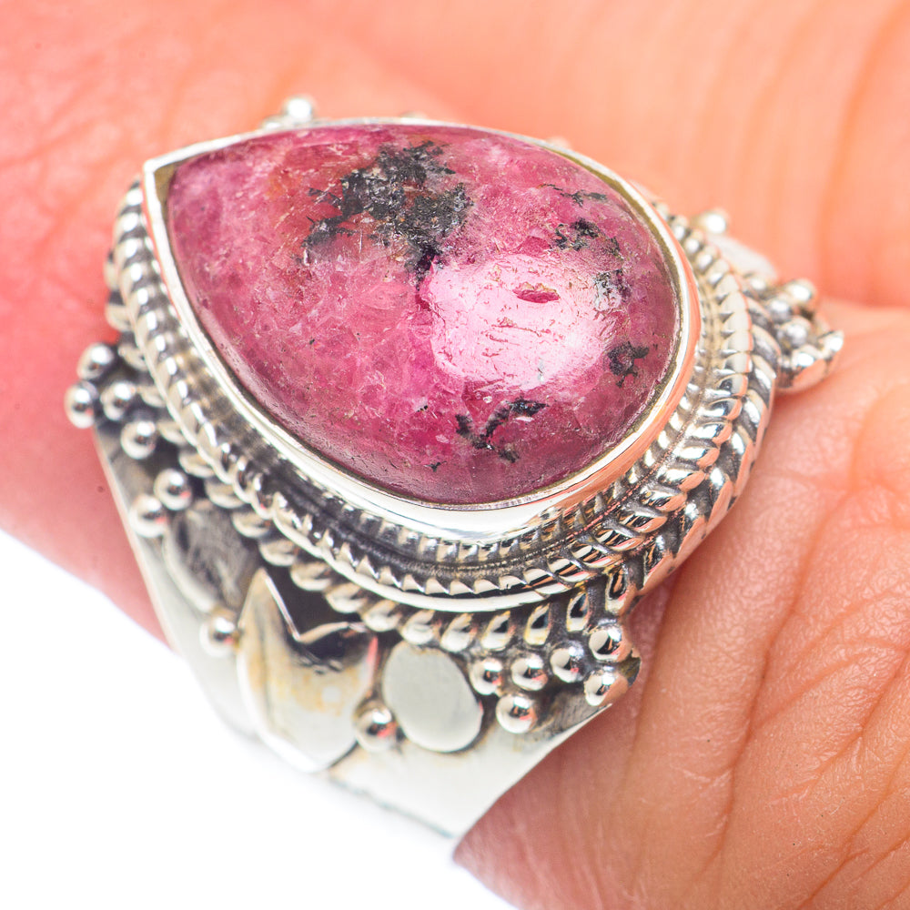 Rhodonite Rings handcrafted by Anasilvercos - RING72655