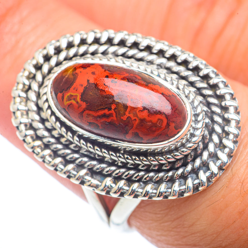 Red Jasper Rings handcrafted by Anasilvercos - RING72686