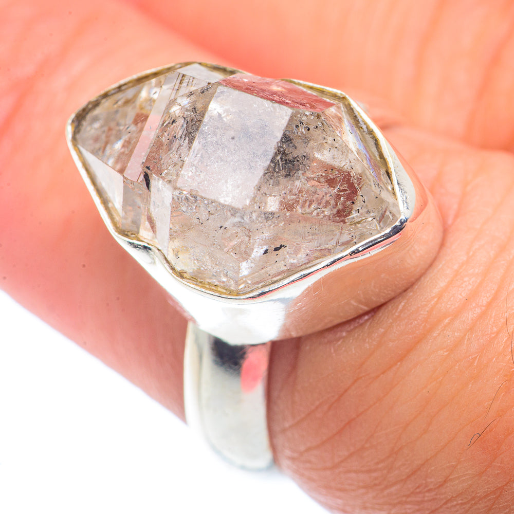 Herkimer Diamond Rings handcrafted by Anasilvercos - RING72699