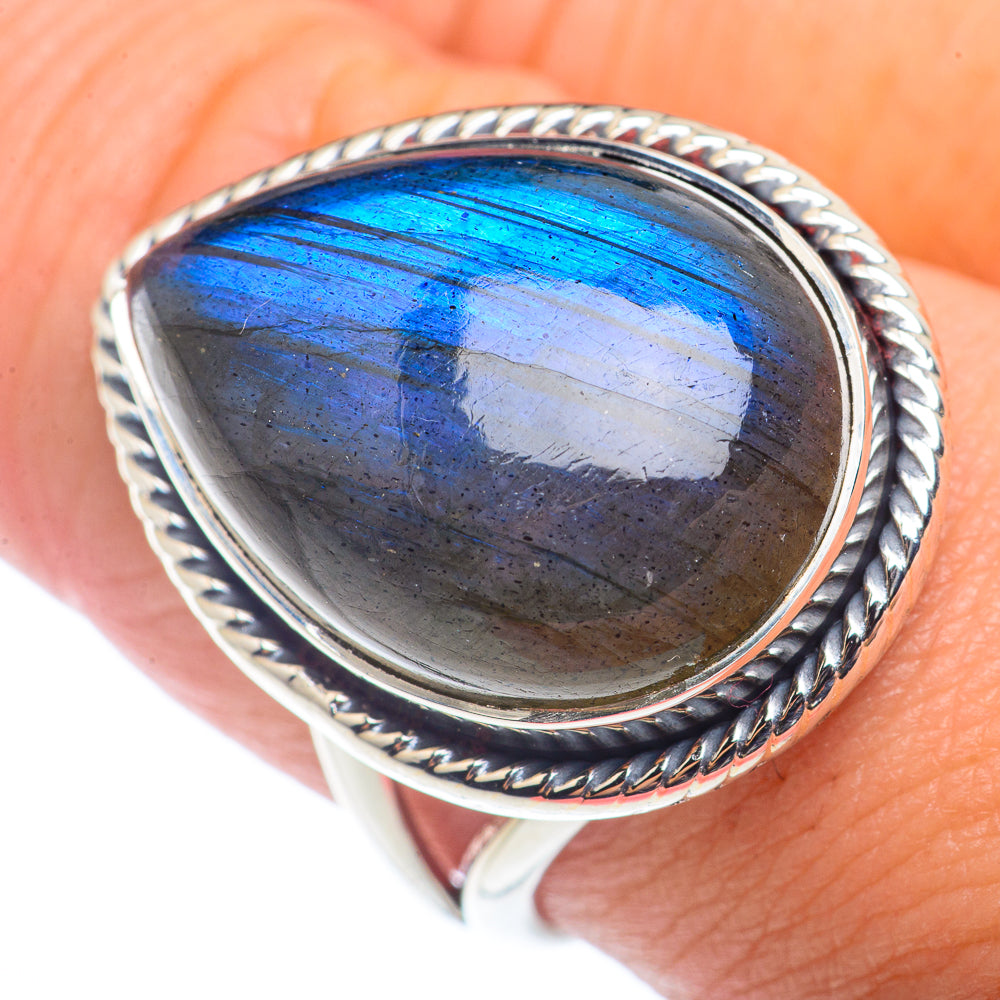Labradorite Rings handcrafted by Anasilvercos - RING72707