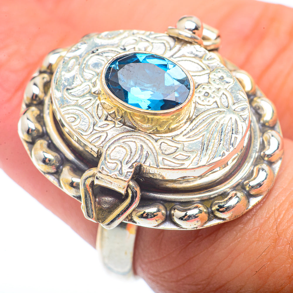 Blue Topaz Rings handcrafted by Anasilvercos - RING72788