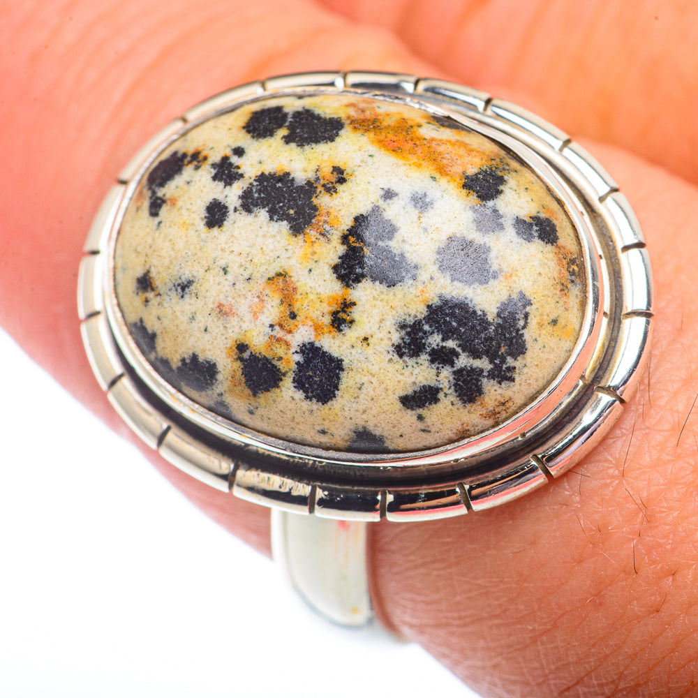 Dalmatian Jasper Rings handcrafted by Anasilvercos - RING72857