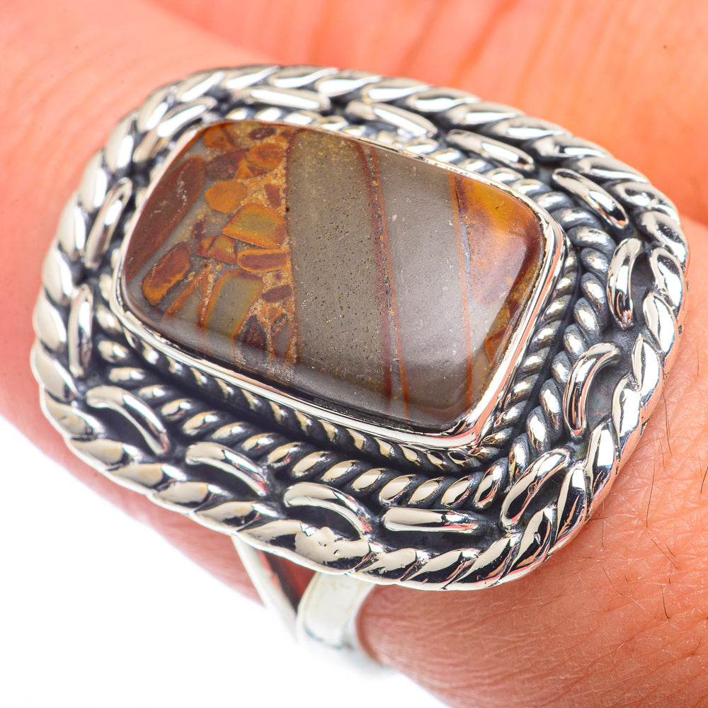 Bamboo Jasper Rings handcrafted by Anasilvercos - RING72858