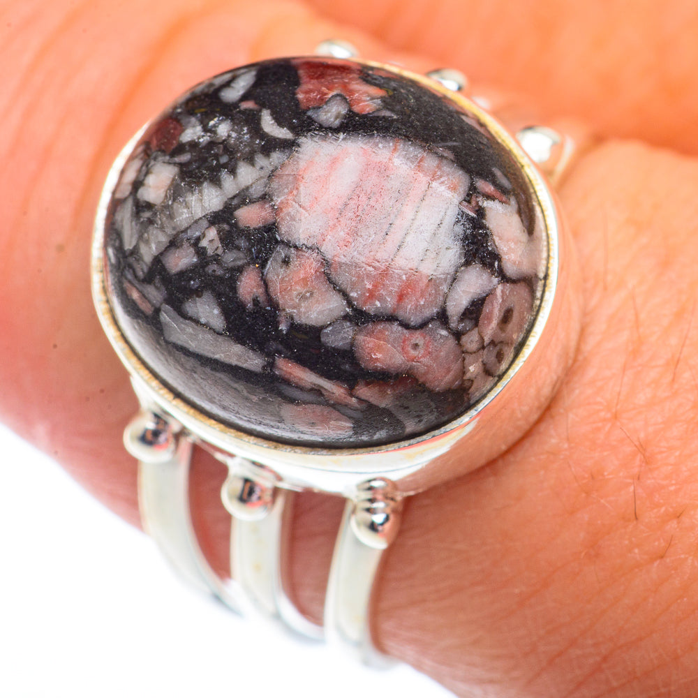 Crinoid Fossil Rings handcrafted by Anasilvercos - RING72859