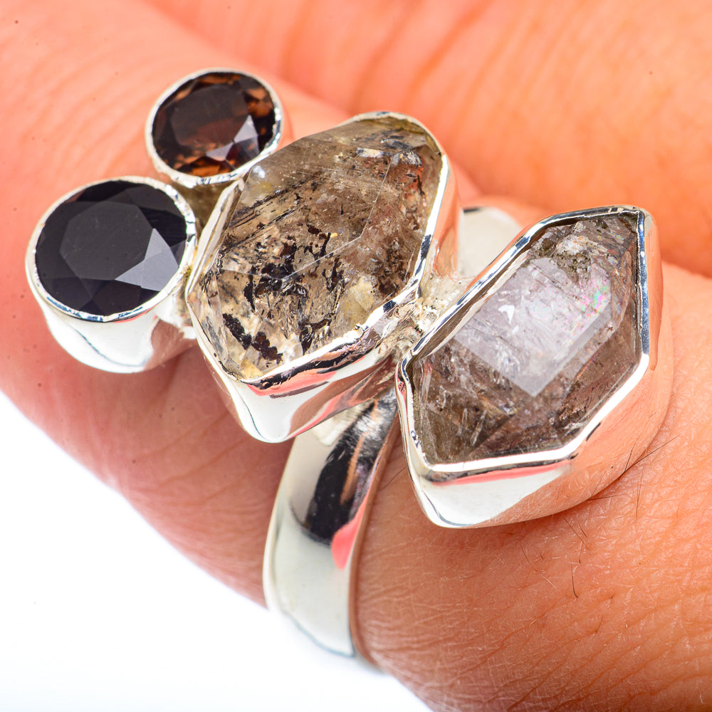 Herkimer Diamond Rings handcrafted by Anasilvercos - RING72875