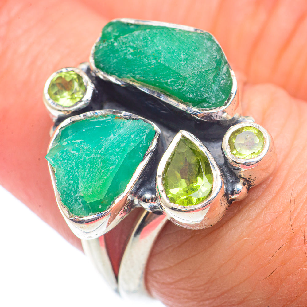 Chrysoprase Rings handcrafted by Anasilvercos - RING72896