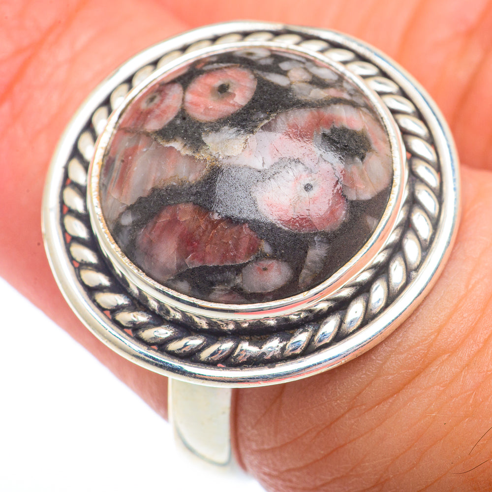 Crinoid Fossil Rings handcrafted by Anasilvercos - RING72902