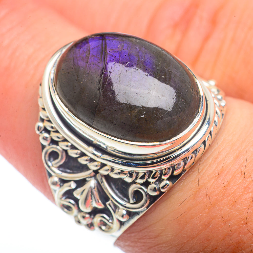 Labradorite Rings handcrafted by Anasilvercos - RING72912