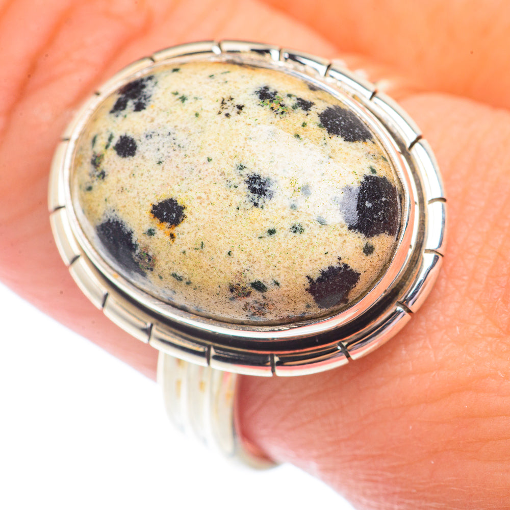 Dalmatian Jasper Rings handcrafted by Anasilvercos - RING72942