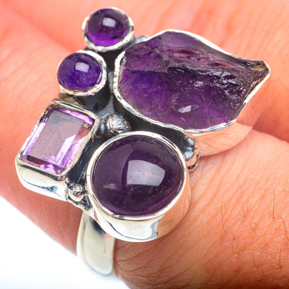 Amethyst Rings handcrafted by Anasilvercos - RING72950
