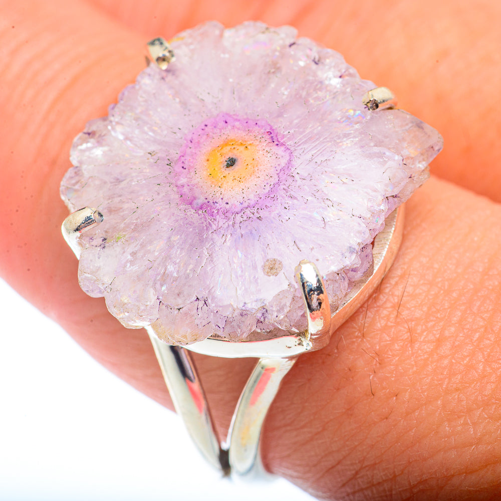Amethyst Stalactite Rings handcrafted by Anasilvercos - RING72992