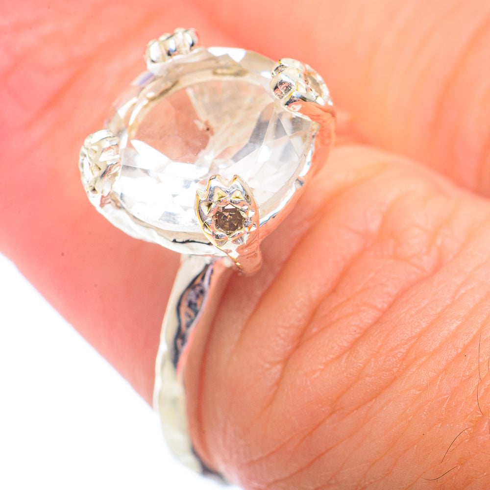 White Quartz Rings handcrafted by Anasilvercos - RING73002