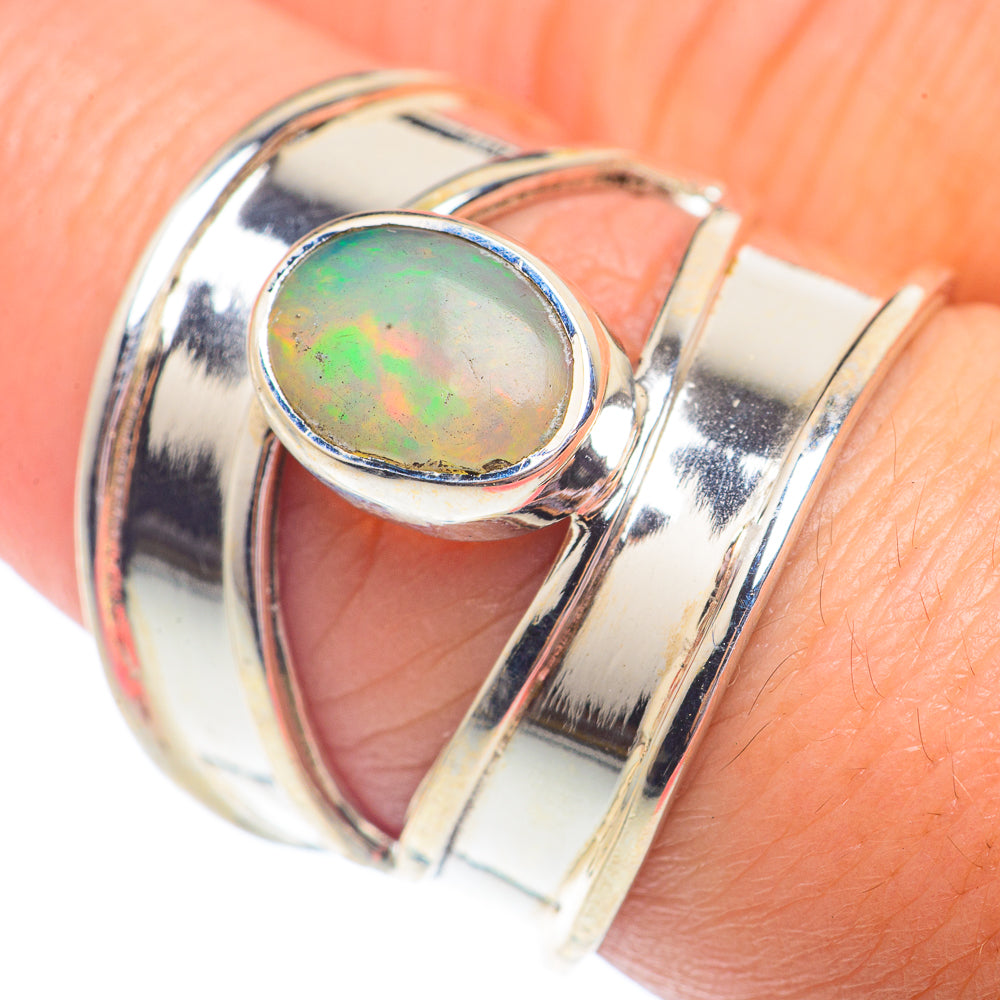 Ethiopian Opal Rings handcrafted by Anasilvercos - RING73005