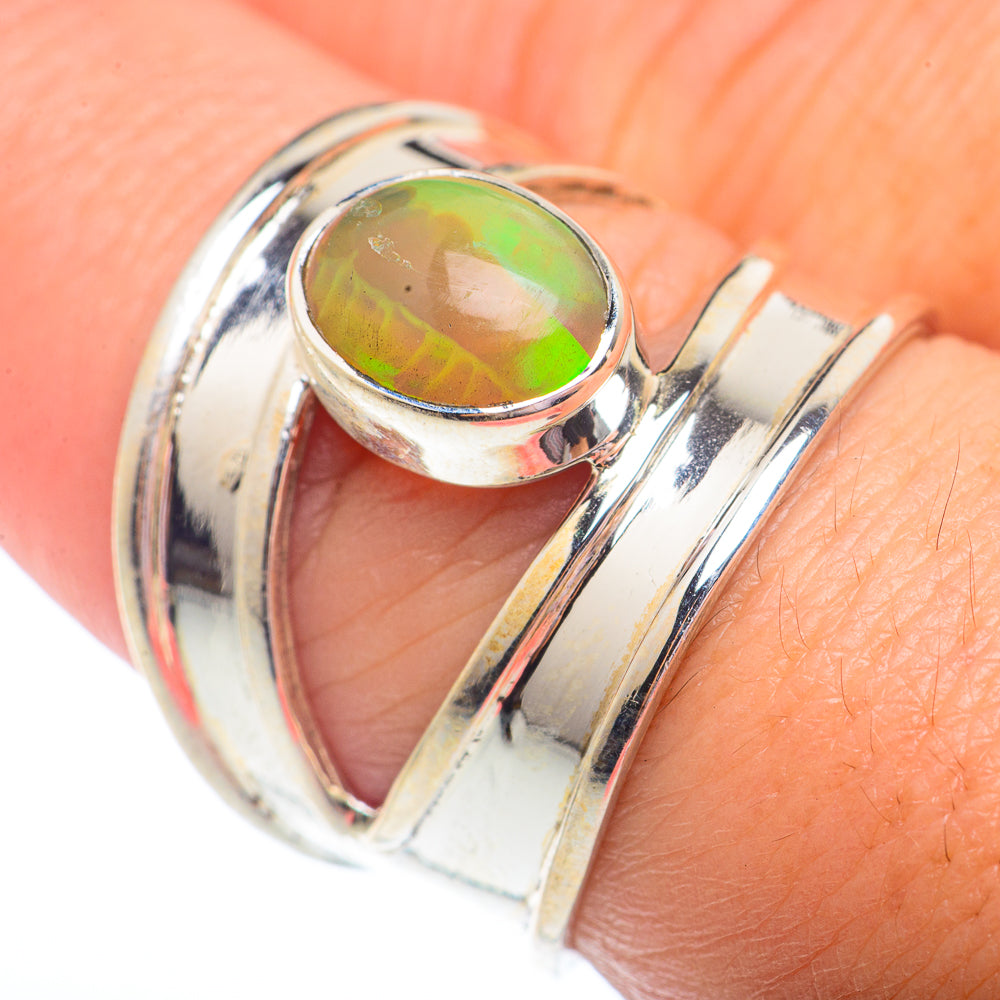 Ethiopian Opal Rings handcrafted by Anasilvercos - RING73006