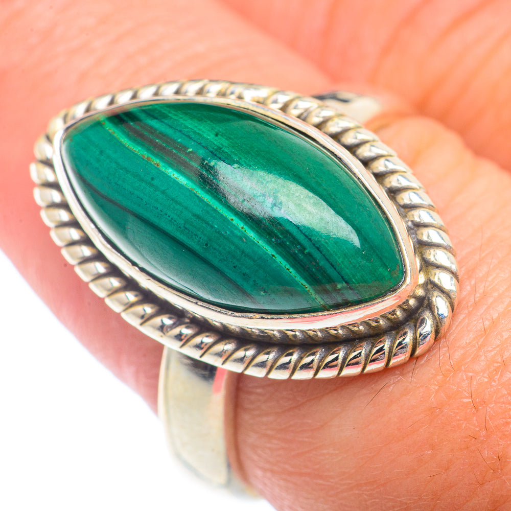 Malachite Rings handcrafted by Anasilvercos - RING73017