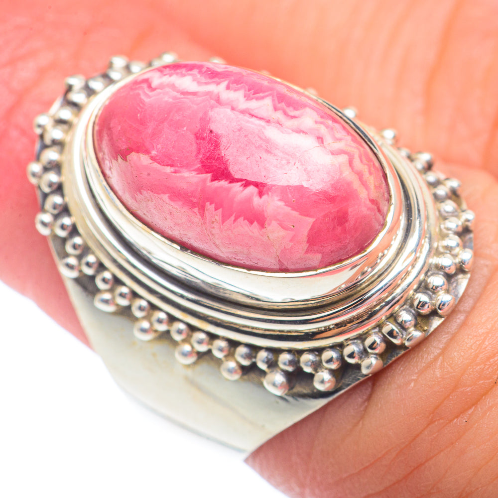 Rhodochrosite Rings handcrafted by Anasilvercos - RING73024