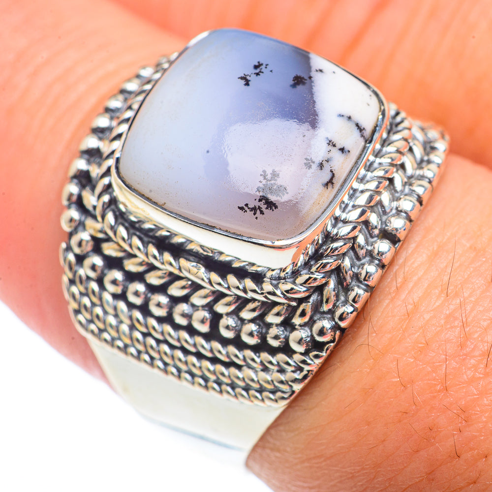 Dendritic Opal Rings handcrafted by Anasilvercos - RING73036