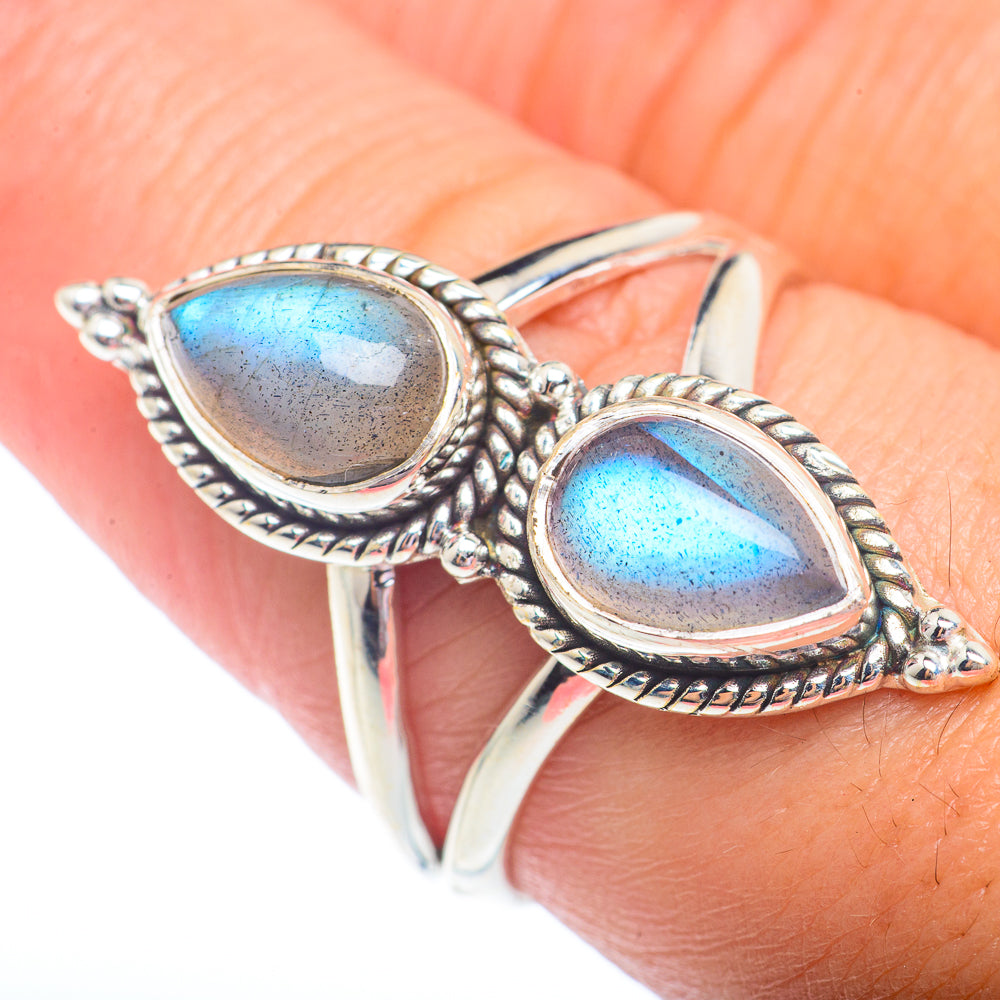 Labradorite Rings handcrafted by Anasilvercos - RING73045