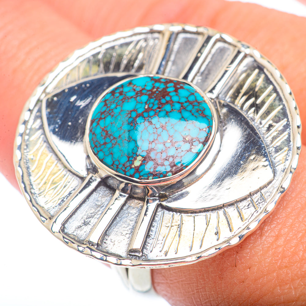 Tibetan Turquoise Rings handcrafted by Anasilvercos - RING73048