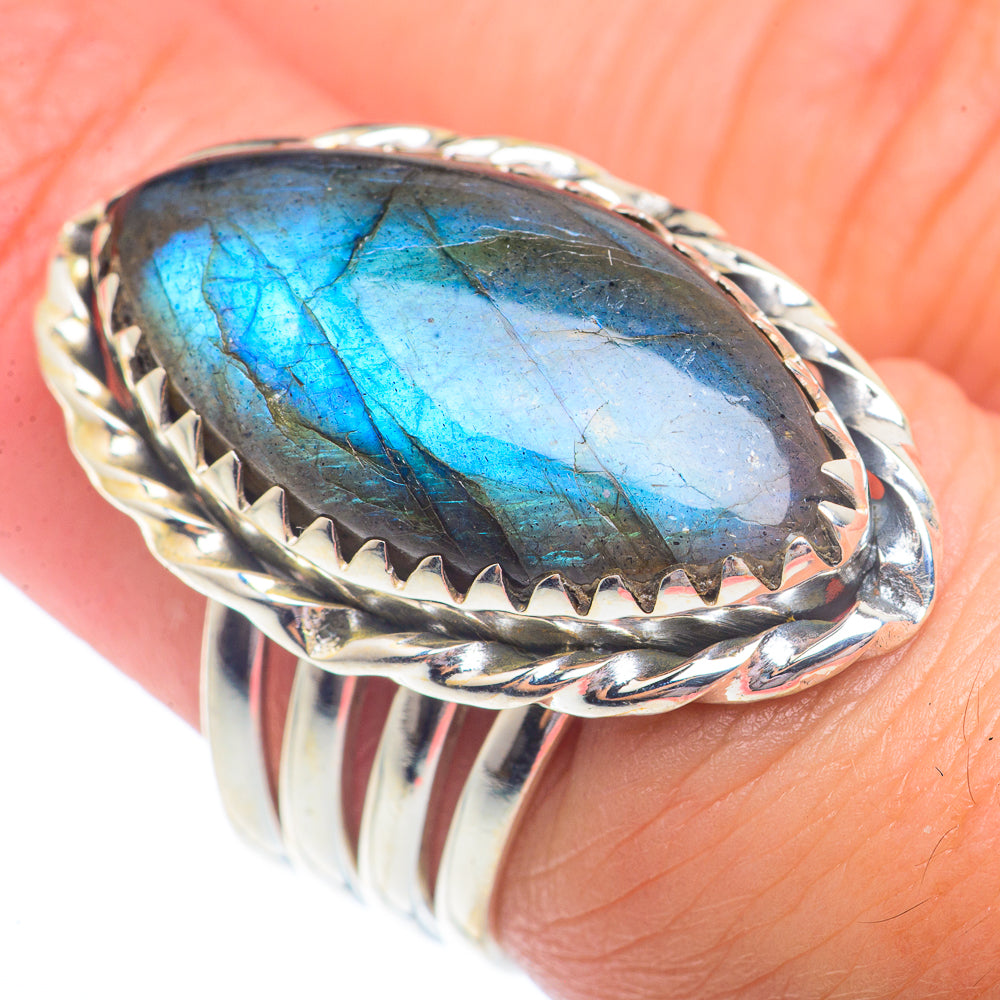 Labradorite Rings handcrafted by Anasilvercos - RING73054