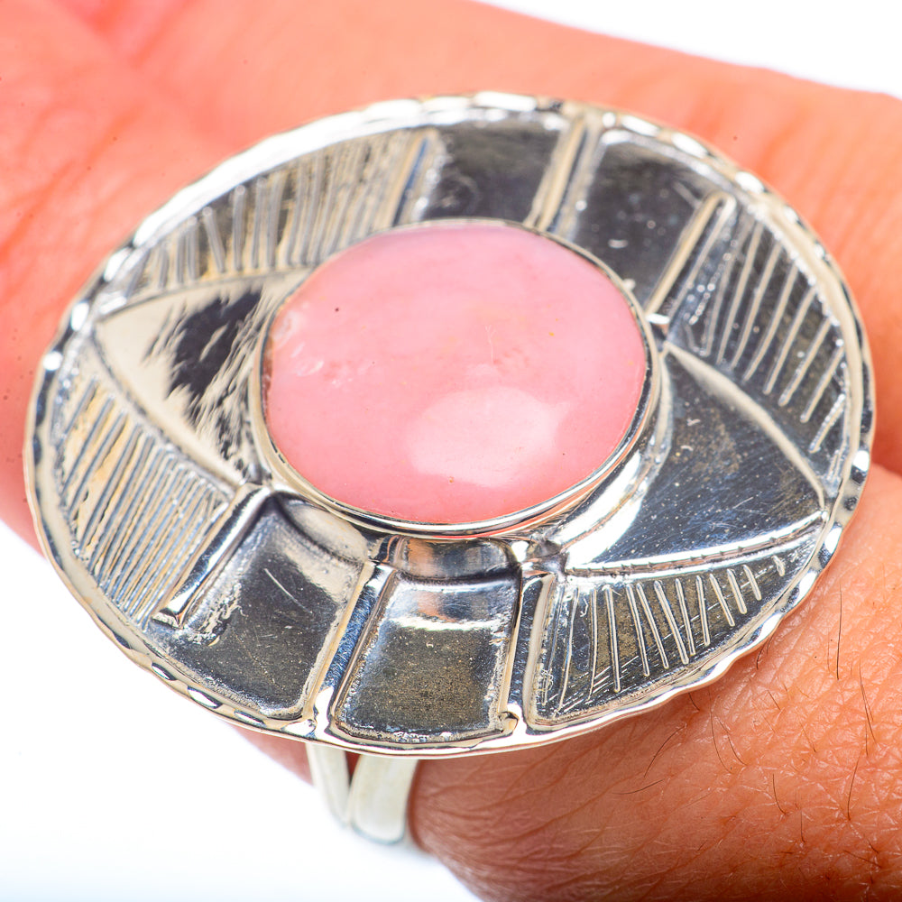 Pink Opal Rings handcrafted by Anasilvercos - RING73069