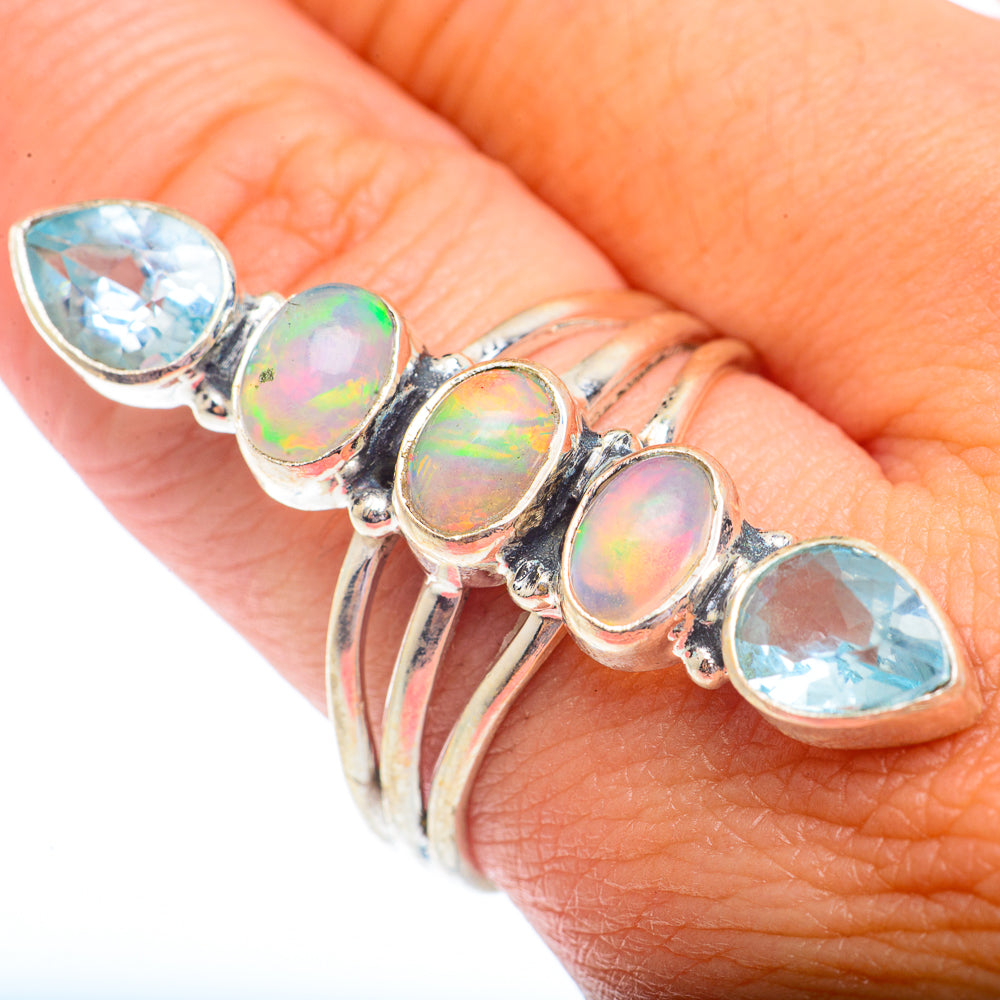 Ethiopian Opal Rings handcrafted by Anasilvercos - RING73087