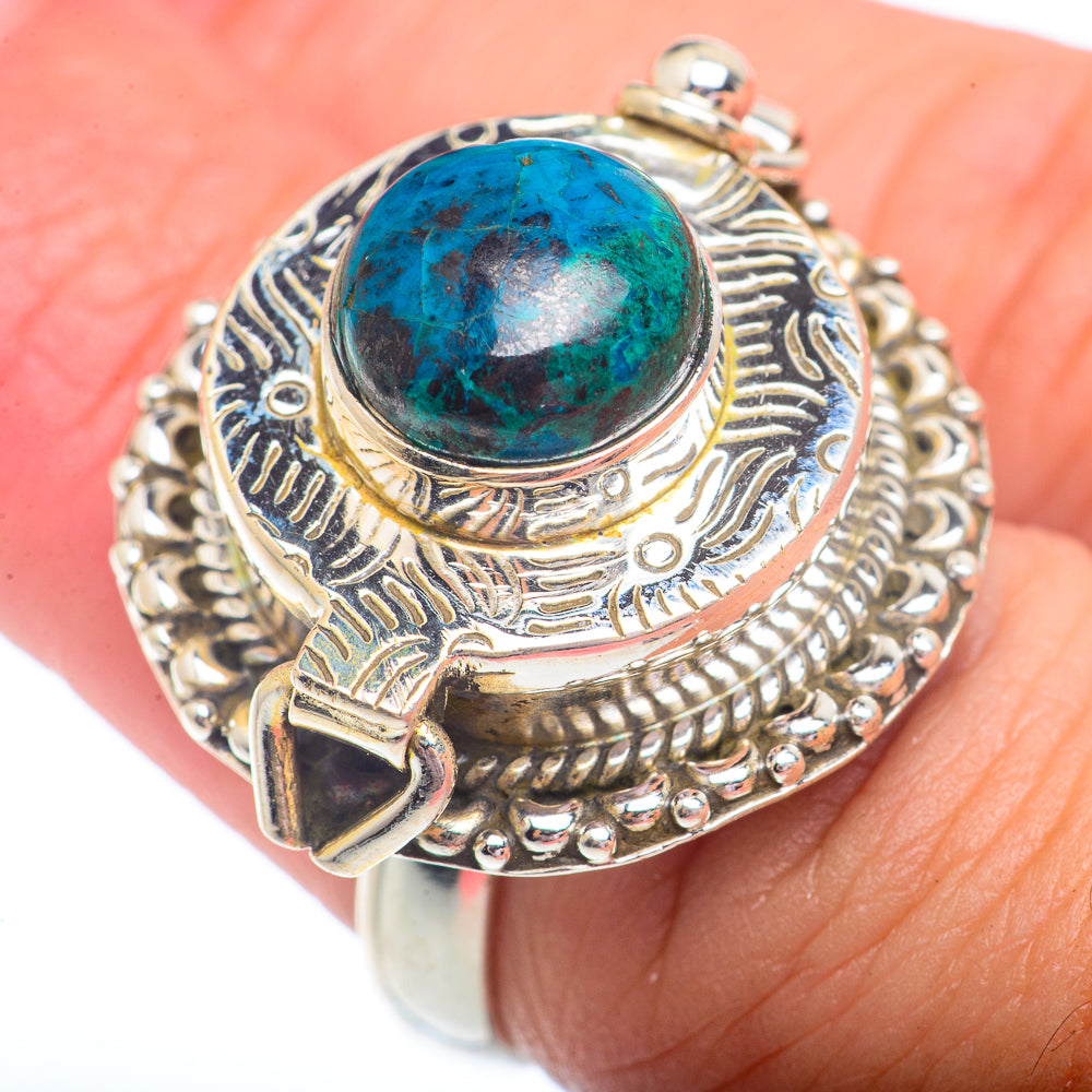 Chrysocolla Rings handcrafted by Anasilvercos - RING73092