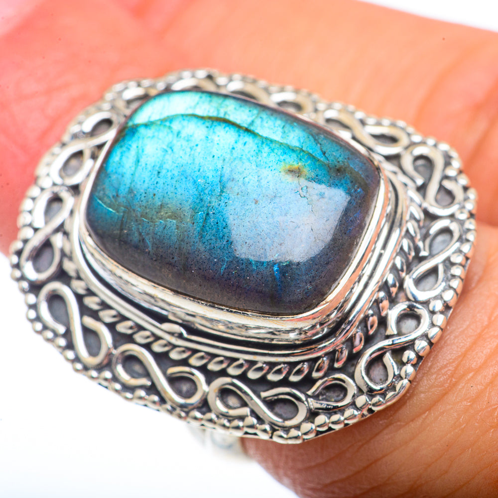 Labradorite Rings handcrafted by Anasilvercos - RING73093