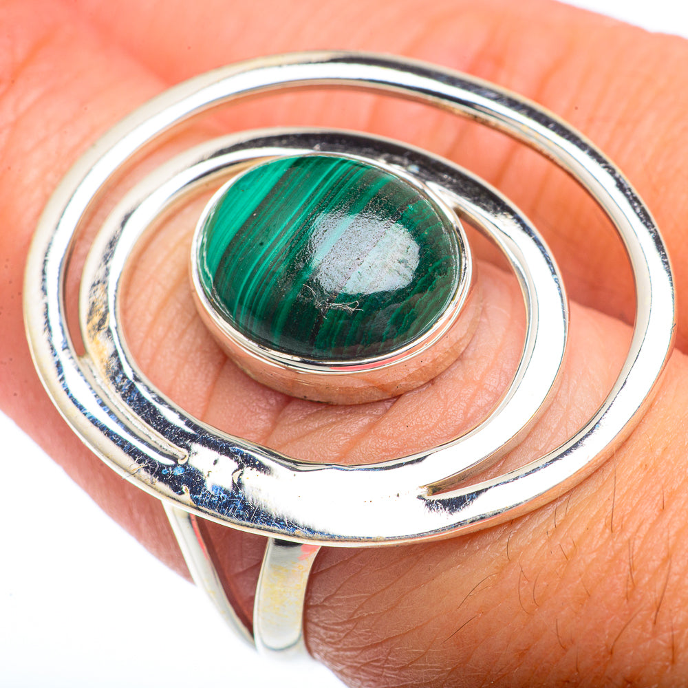 Malachite Rings handcrafted by Anasilvercos - RING73104