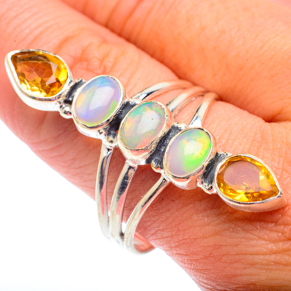 Ethiopian Opal Rings handcrafted by Anasilvercos - RING73130