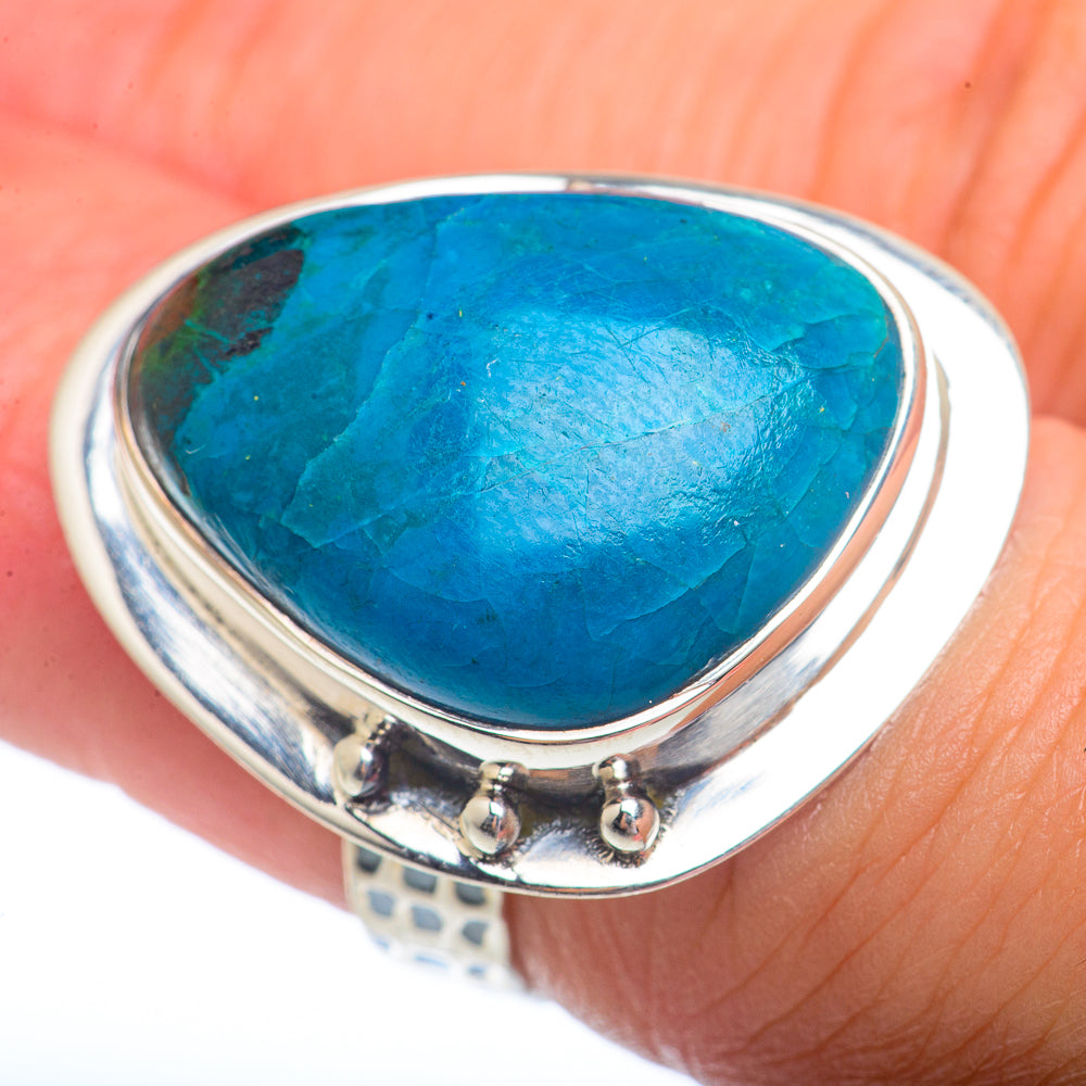 Chrysocolla Rings handcrafted by Anasilvercos - RING73134