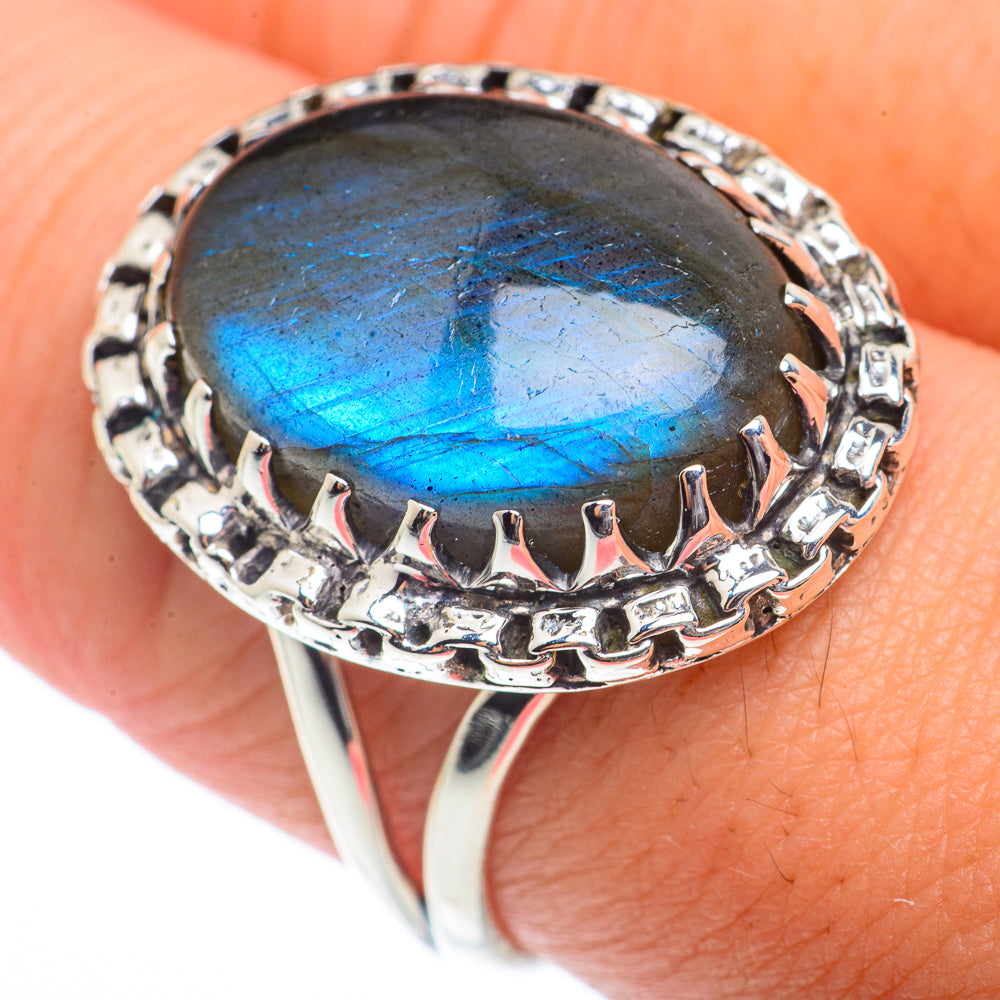 Labradorite Rings handcrafted by Anasilvercos - RING73146