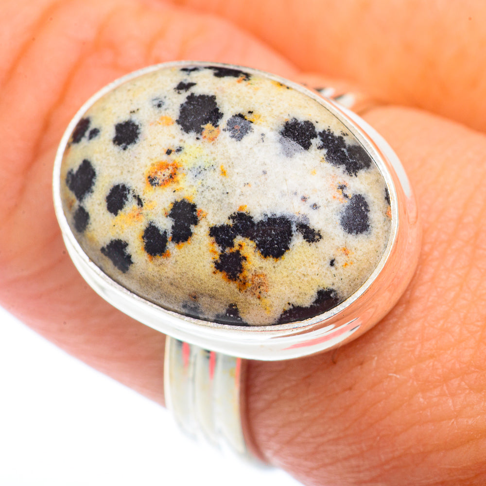 Dalmatian Jasper Rings handcrafted by Anasilvercos - RING73151