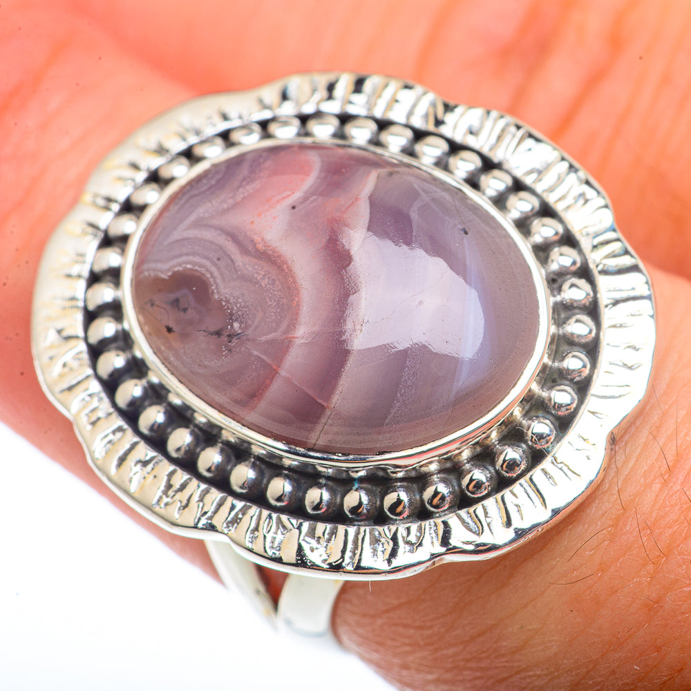 Crazy Lace Agate Rings handcrafted by Anasilvercos - RING73155