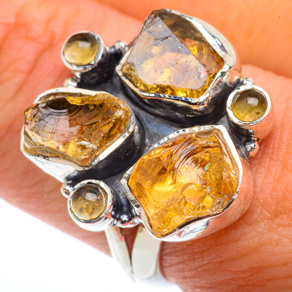 Citrine Rings handcrafted by Anasilvercos - RING73157
