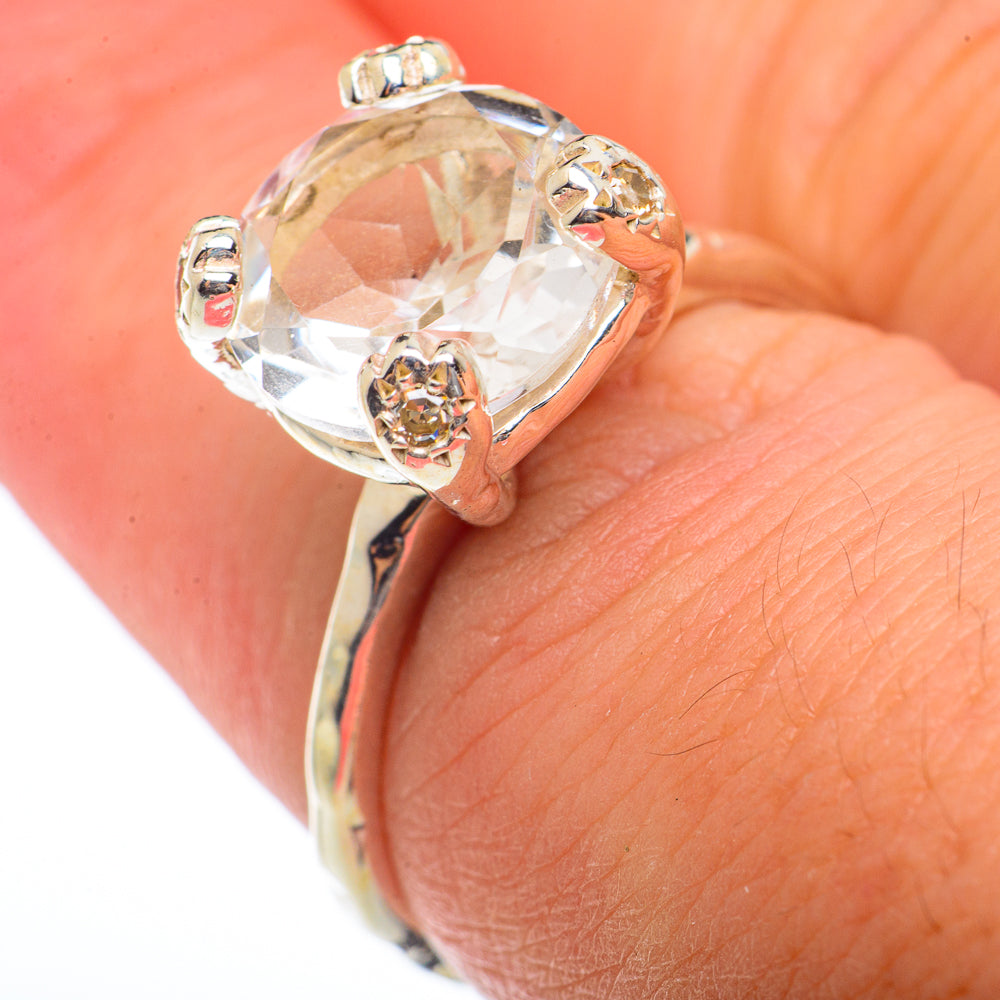 White Quartz Rings handcrafted by Anasilvercos - RING73171