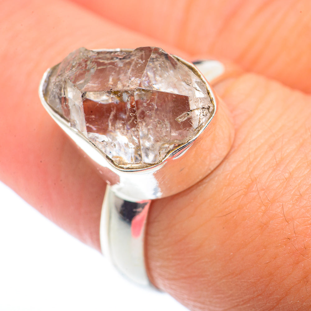 Herkimer Diamond Rings handcrafted by Anasilvercos - RING73174