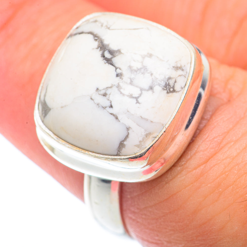 Howlite Rings handcrafted by Anasilvercos - RING73177
