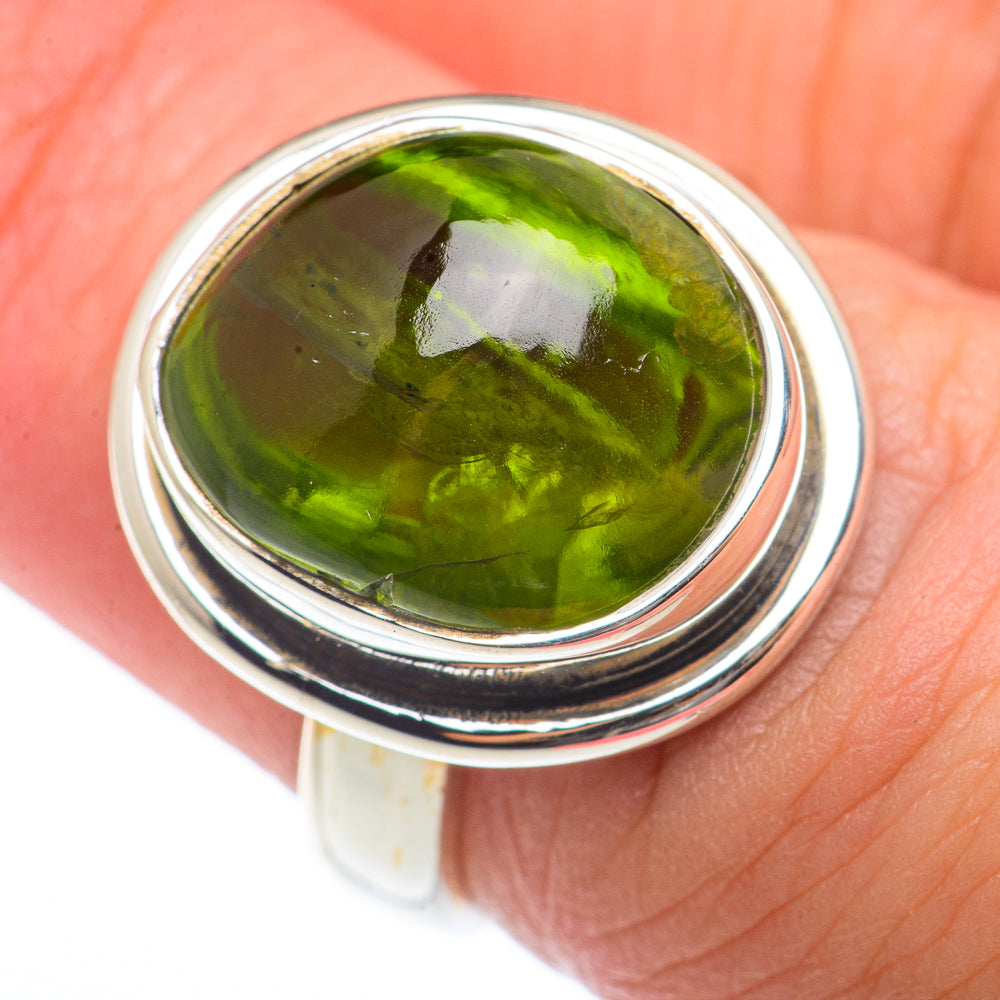 Peridot Rings handcrafted by Anasilvercos - RING73195