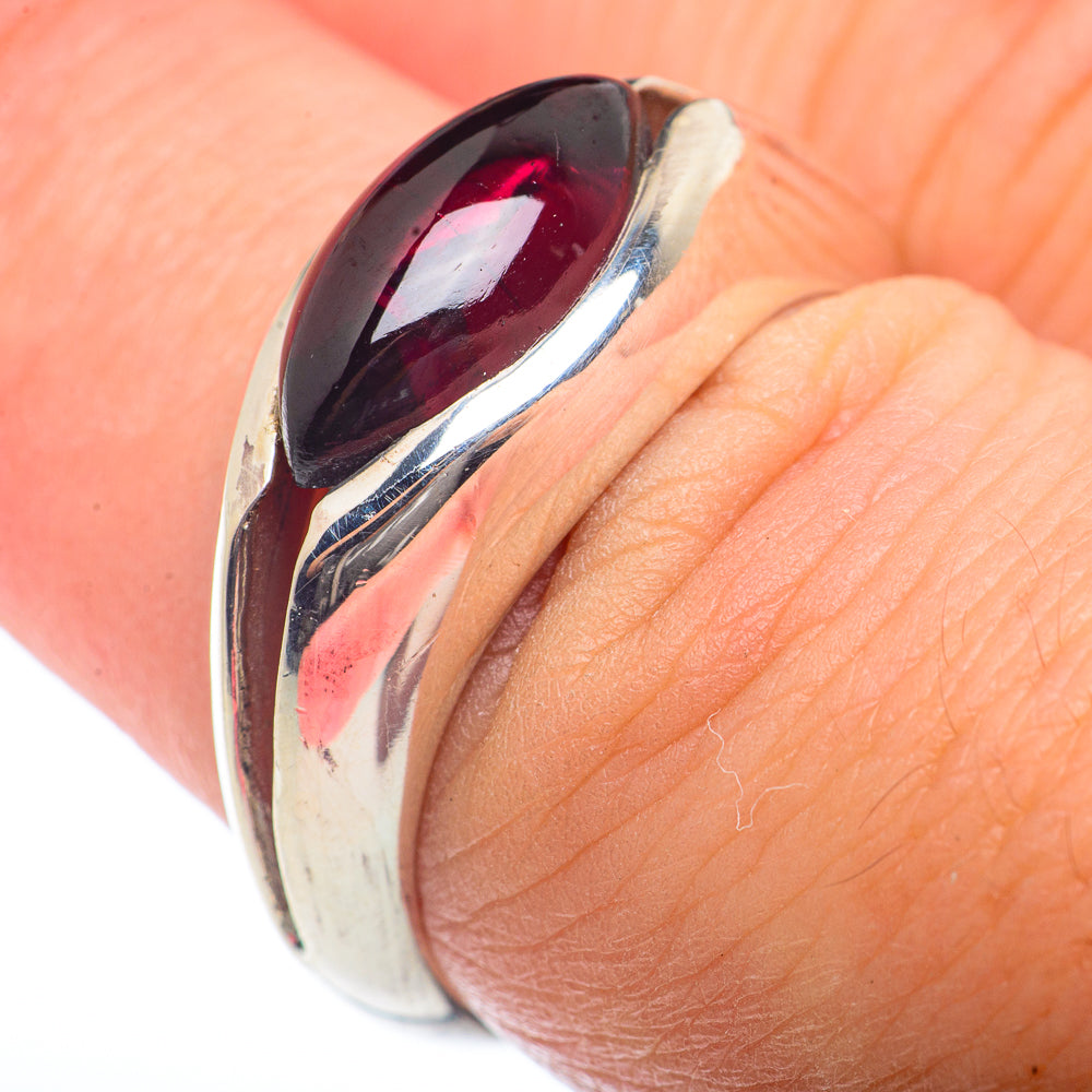 Garnet Rings handcrafted by Anasilvercos - RING73207