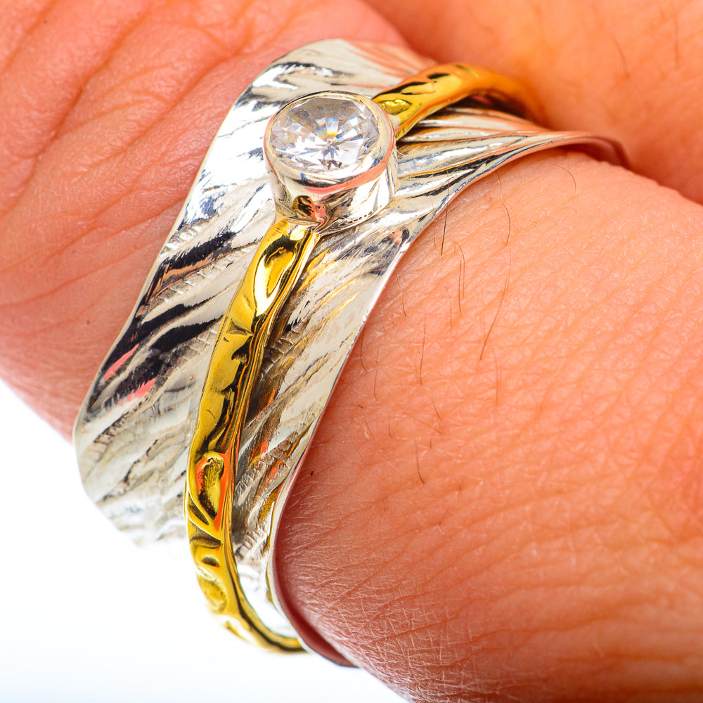 White Quartz Copper Rings handcrafted by Anasilvercos - RING73211