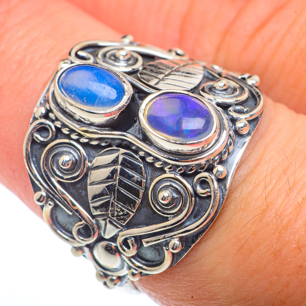 Ethiopian Opal Rings handcrafted by Anasilvercos - RING73223